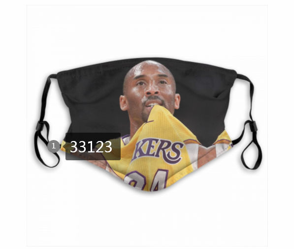 2021 NBA Los Angeles Lakers #24 kobe bryant 33123 Dust mask with filter